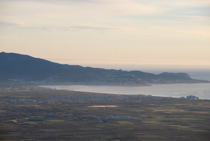 Vista aerea de Empuriabrava des del globus